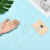 50Pcs Transparent Plastic Wire Name Card Clip Holder AJEW-YW0002-19A-5