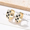 Brass Micro Pave Cubic Zirconia Hoop Earrings LS-EJEW-H152-01C-G-1