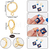 SUNNYCLUE 50Pcs Brass Leverback Earring Findings KK-SC0004-22G-2