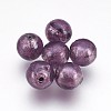 Handmade Silver Foil Lampwork Beads LAMP-J089-P12-1