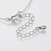 Brass Cubic Zirconia Pendant Necklaces LS-NJEW-H479-04P-3