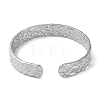 304 Stainless Steel Open Cuff Bangle for Women BJEW-Q770-01P-3