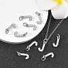 SHEGRACE Brass Micro Pave Clear Cubic Zirconia Pendants XGRQ29596-394P-J-5