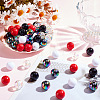 ARRICRAFT 100Pcs 5 Style Transparent & Opaque Acrylic Beads MACR-AR0001-16-5