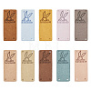 60Pcs 10 Colors Microfiber Leather Labels DIY-BY0001-08-8