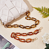 Acrylic Curb Chain Bag Strap FIND-WH0077-22-4