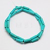 1 Strand Column Synthetic Turquoise Beads Strands X-TURQ-G120-4x13mm-15-2