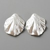 Pearlized Acrylic Imitation Pearl Pendants SACR-WH0011-01A-1