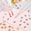 30Pcs 6 Colors Religion Alloy Enamel Virgin Mary Connector Charms FIND-SC0024-26-4