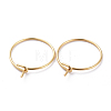 316 Surgical Stainless Steel Hoop Earring Findings STAS-J025-01H-G02-1