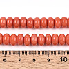 Opaque Spray Painted Glass Beads X-GLAA-ZX008-8mm-18E-4