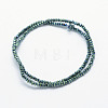 Electroplate Glass Beads Strands X-EGLA-J144-FP-A05-2
