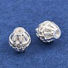 Brass Micro Pave Clear Cubic Zirconia Beads KK-Z162-13S-2