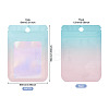 60Pcs Rectangle Glitter Holographic Plastic Resealable Packaging Bags ABAG-TA0001-97A-03-3