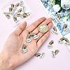  60Pcs 5 Style Alloy Enamel Pendants ENAM-NB0001-41LG-4