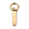 304 Stainless Steel Charms SA-CBABF3F-01G-I-1