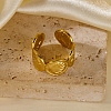 Ocean Brass Cuff Open Rings KK-CBA8D1E-07G-2