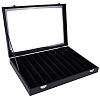 10 Grids Wood Coverd with PU Leather Necklaces Display Cases AJEW-WH20054-340E-8