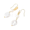 Natural Pearl Dangle & Drop Earrings EJEW-JE07425-4