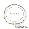 Natural Freshwater Pearl and Dyed Natural Howlite Rice Beaded Stretch Bracelets for Women PF0459-1-2