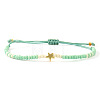 Glass Seed Beads Adjustable Bracelets KO8624-13-1