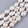 Natural Baroque Pearl Keshi Pearl Beads Strands PEAR-Q015-016-2