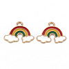 Alloy Enamel Pendants ENAM-N055-009A-NR-2