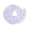 Handmade Foil Lampwork Beads Strands FOIL-T008-04E-1