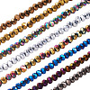 Craftdady Electroplate Glass Beads Strands EGLA-CD0001-03-10