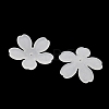 5-Petal Frosted Acrylic Bead Caps SACR-F016-01A-2