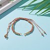 Adjustable Polyester Braided Cord Bracelet Making AJEW-JB00892-08-4