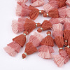 Polycotton(Polyester Cotton) Tassel Pendant Decorations X-FIND-T018-30-1