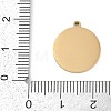 304 Stainless Steel Enamel Pendants STAS-I325-055G-01-3