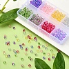 8 Colors Transparent Spray Painted Glass Beads GLAA-YW0001-46-5