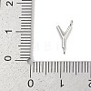 304 Stainless Steel Letter Connector Charms LS-STAS-M108-01P-25-3