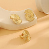 Alloy Stud Earrings & Cuff Rings FS-WGD31BF-14-1
