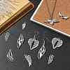 80Pcs 8 Styles Tibatan Style Alloy Pendants FIND-CJ0006-02-6