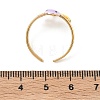 Ocean 304 Stainless Steel Cuff Open Rings RJEW-C166-01E-G-5