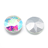 Pointed Back Glass Rhinestone Cabochons RGLA-T029-8mm-02-2