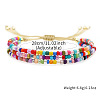 Adjustable Resin Beaded Multi-strand Bracelets for Women FS8749-4