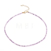 Natural Amethyst Beaded Necklaces NJEW-JN03315-01-1