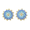 Glass Seed Bead Stud Earrings EJEW-MZ00741-02-3