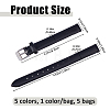 5 Bags 5 Colors PU Leather Watch Band FIND-FH0017-63A-2