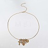 Bohemian Brass Micro Pave Clear Cubic Zirconia & Imitation Pearl & Opalite Cross Heart Oval Pendant Square Snake Chain Necklaces WGC9CA1-01-1