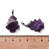 Natural Amethyst Pendants G-A203-01I-P-3