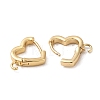 Brass Hoop Earrings Finding KK-M262-1B-G-2