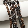 Natural Dragon Veins Agate(Dyed & Heated) Beads Strands G-G177-E13-03-5