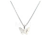 Mother's Day 304 Stainless Steel Filigree Butterfly Engraved Mum Pendant Necklaces for Women FS-WG8B29F-04-1