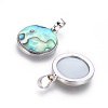 Abalone Shell/Paua Shell Pendants SSHEL-L008-74P-3