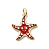 Brass Enamel Pendants KK-P338-03C-G01-1